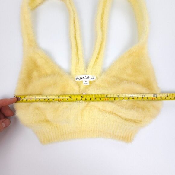 NEW For Love and Lemons Devon Fuzzy Crop Top Bralette Lounge Tank 90s Soft Girl - Picture 4 of 6